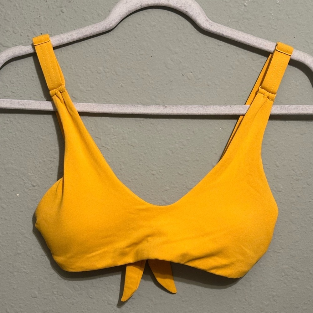 Robin Piccone Vibrant Yellow Bikini Top